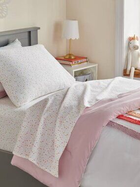 Twin Confetti Kids' Sheet Set - Pillowfort NWT